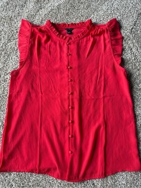 Ann Taylor Flutter Sleeve Top